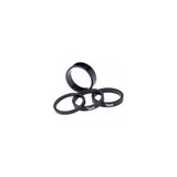 Deda Handlebar Spacer Set 1-1/8" 10mm 10 pcs Black Aluminum