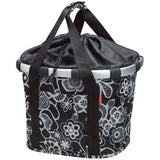 Klickfix Reisenthel Front Bag 35x28x26cm Black/White Flowers