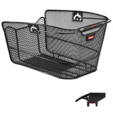 Klickfix CityMax+Clip Rear Basket Narrow Mesh 23x22.5x36cm Black