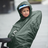 Hamax Waterproof Poncho for Child Bike Seat Green